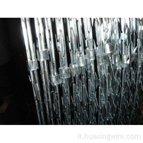 Mesh filo spinato con rasoio rivestito in PVC